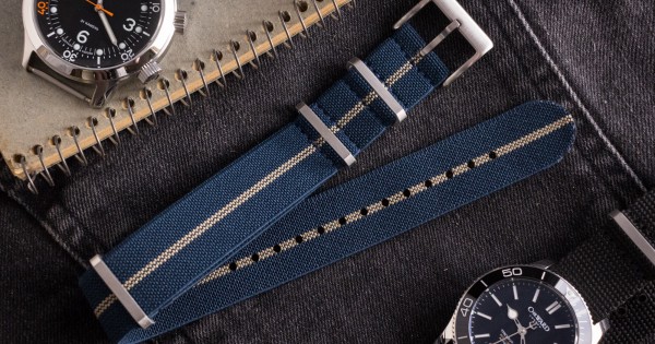 Blue gray hot sale nato strap